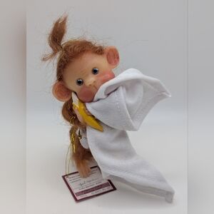 Realistic Monkey Doll "Monkey Cuddles” Heavenly Handfuls Ashton Drake 💛 4"